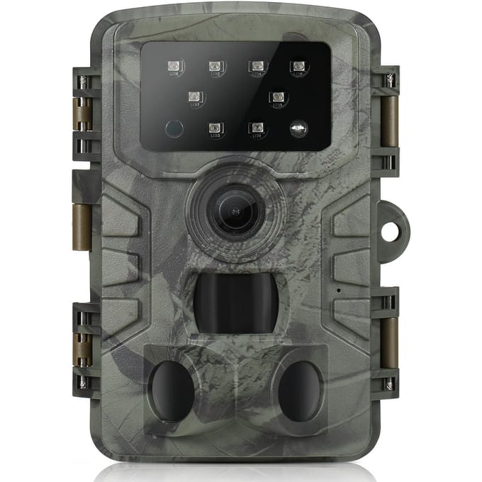Trail Camera Waterdichte 20MP 1080P Jachtcamera met 3 Infraroodsensoren Nachtzicht Bewegingsdetectie camouflage