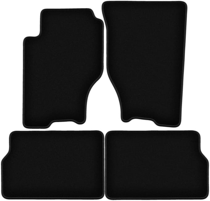 BASIC zwarte veloursmatten voor: Kia Sorento I SUV (2003-2009)