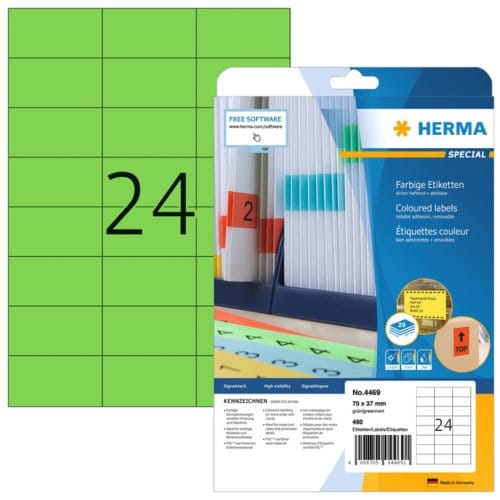 HERMA 4469 Groen Zelfklevend printerlabel printeretiket