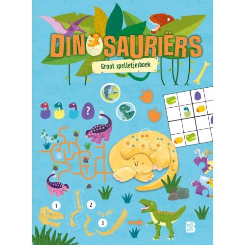 Groot Spelletjesboek Dinosauriërs Educatieve boeken (spelletjes en raadsels)