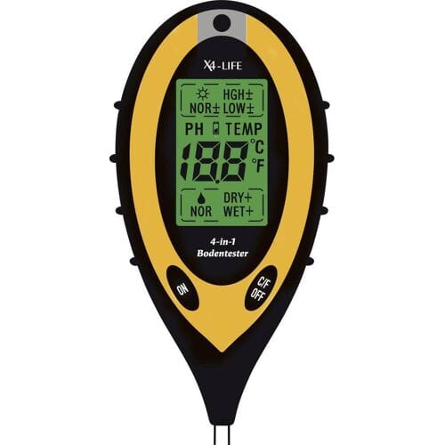 X4-LIFE 700403 Bodemtester Zwart, Geel
