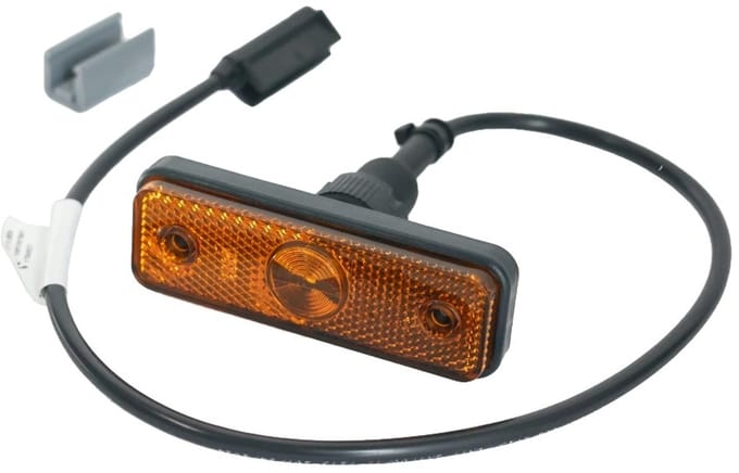 Aspock Flatpoint 1 LED zijmarkering 24V met 50cm kabel