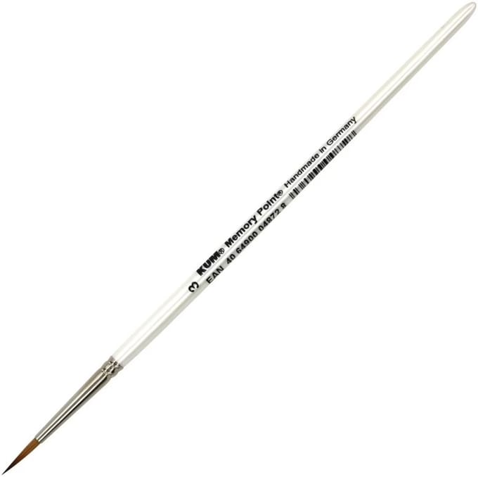 Kum penseel Memory Point rond maat 3 aquarel vegan detail.