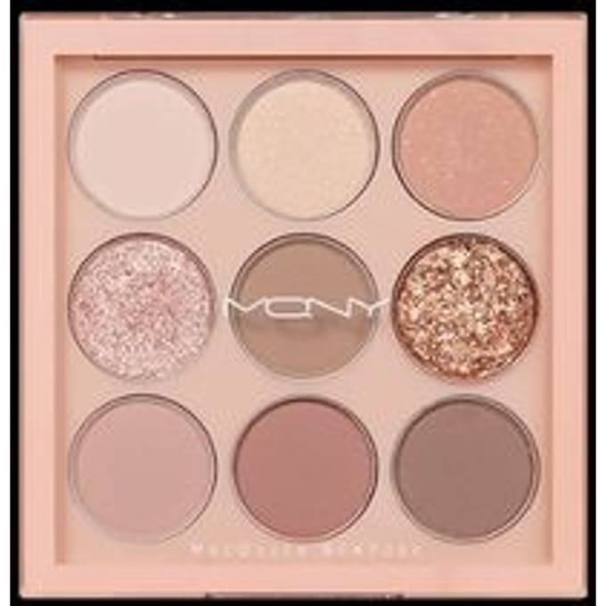 MQNY - 1001 Tone-On-Tone Shadow Palette Pro 9 Nude Mood