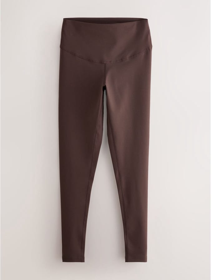 Next - Dames - Lange Dry Tech sportlegging met buikcorrectie en hoge taille - Bruin