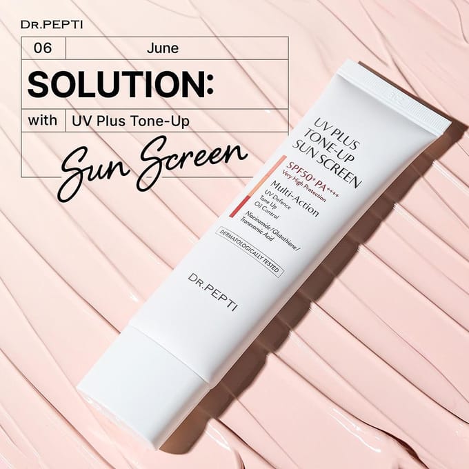 [Dr.PEPTI] UV Plus Tone-Up Sunscreen SPF 50+ PA++++ 50ml white