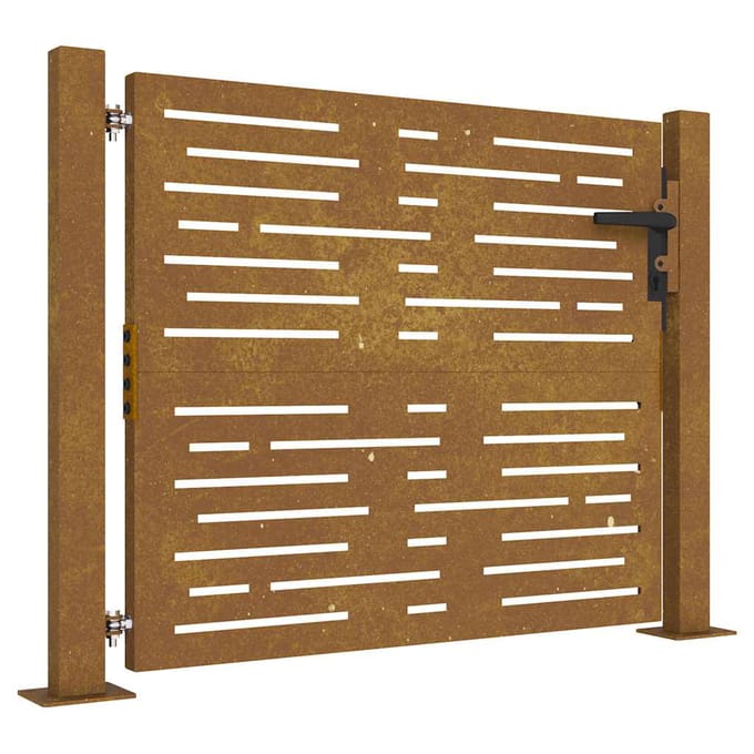 Tuinpoort 100x100 cm Cortenstaal Vierkant Ontwerp
