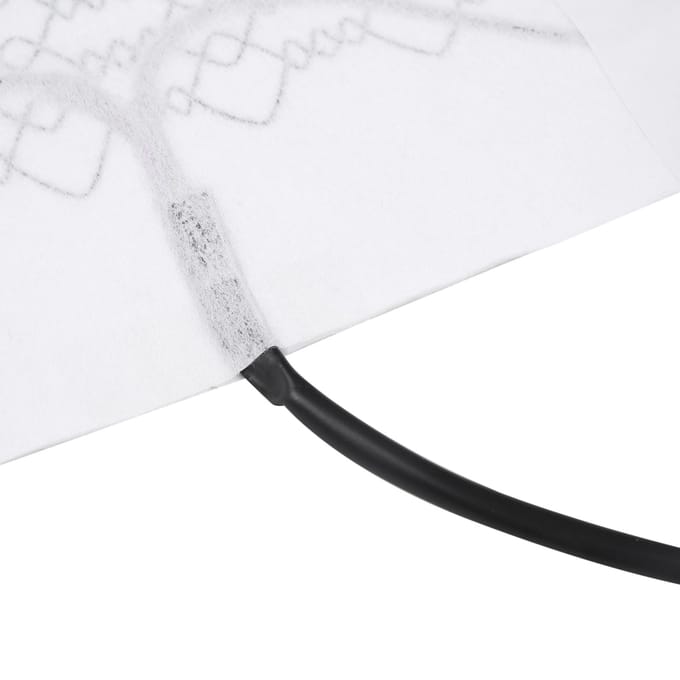 12V Koolstofvezel Stoelverwarmingsset Hoog met Laag Temperatuurschakelaar Stoelhoes Verwarmde Pad Verwarming white