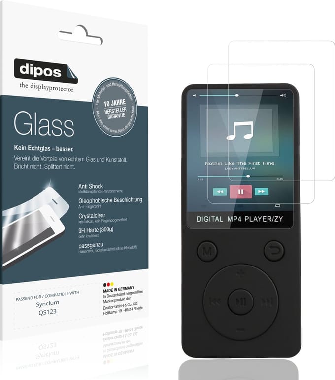 dipos – 2x Pantserfolie geschikt voor Synclum QS123 | 9H Screenprotector