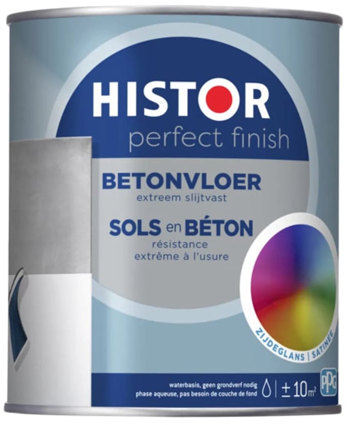 Histor Perfect Finish Betonvloer Zijdeglans - 2.25L - Wit