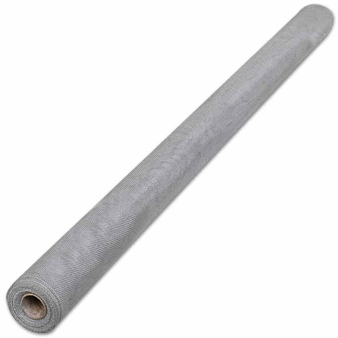 vidaXL - Gaas - 100x1000 - cm - aluminium - zilverkleurig