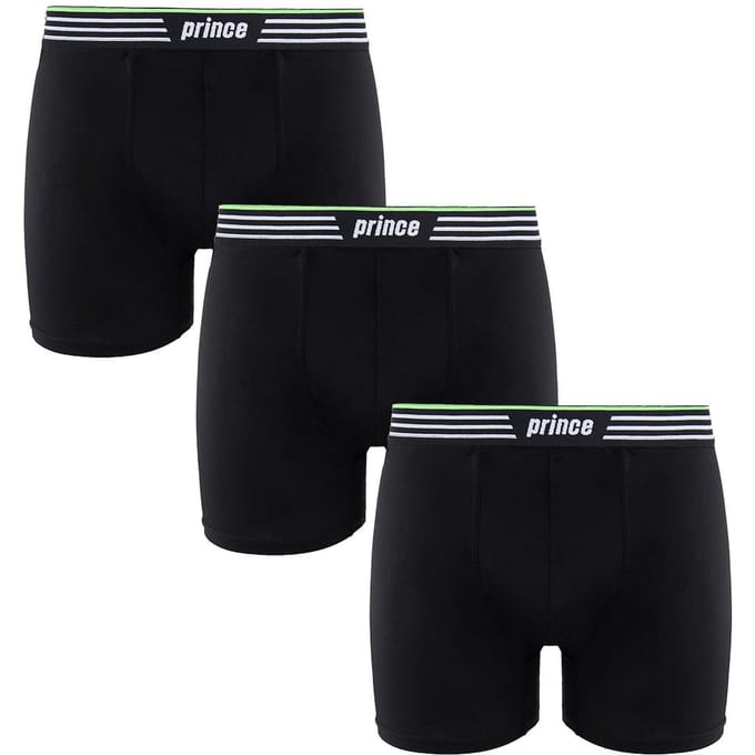 Prince Performance Range 3 Pack Zwart Heren Boxers MUXPR058