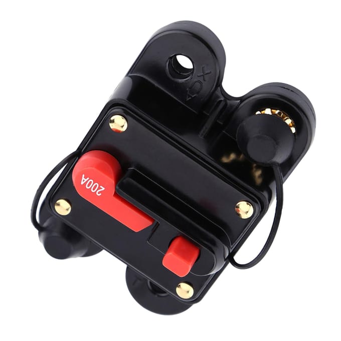 DC12V Handige Stroomonderbreker voor Auto Marine Boot Fiets Stereo Audio Reset Zekering(200A) black