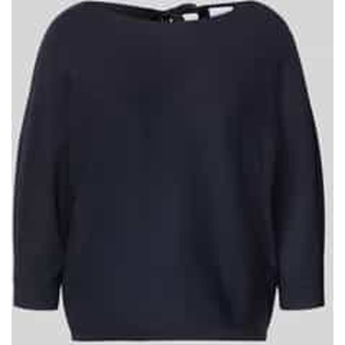 Ronde Hals Pull met Decoratieve Satijnen Lint Dames COMMA