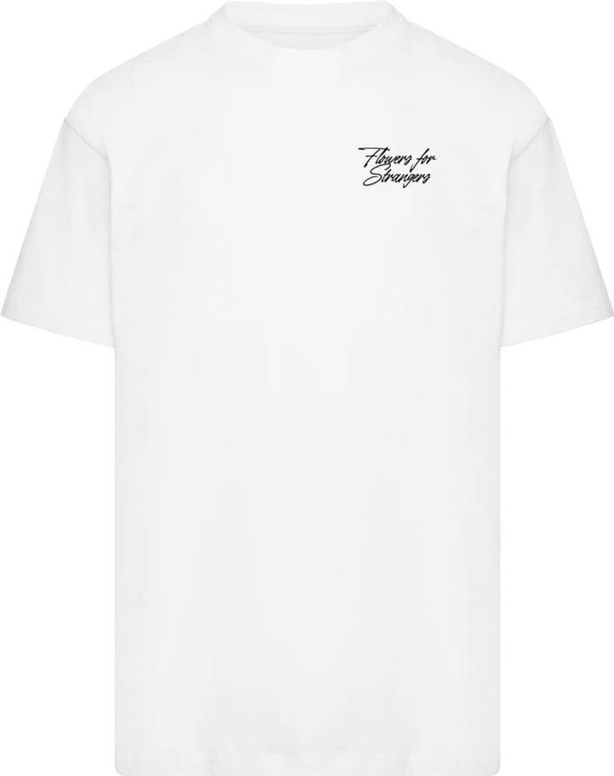 Mister Tee - Flowers For Strangers Heavy Oversize Heren Tshirt - M - Wit