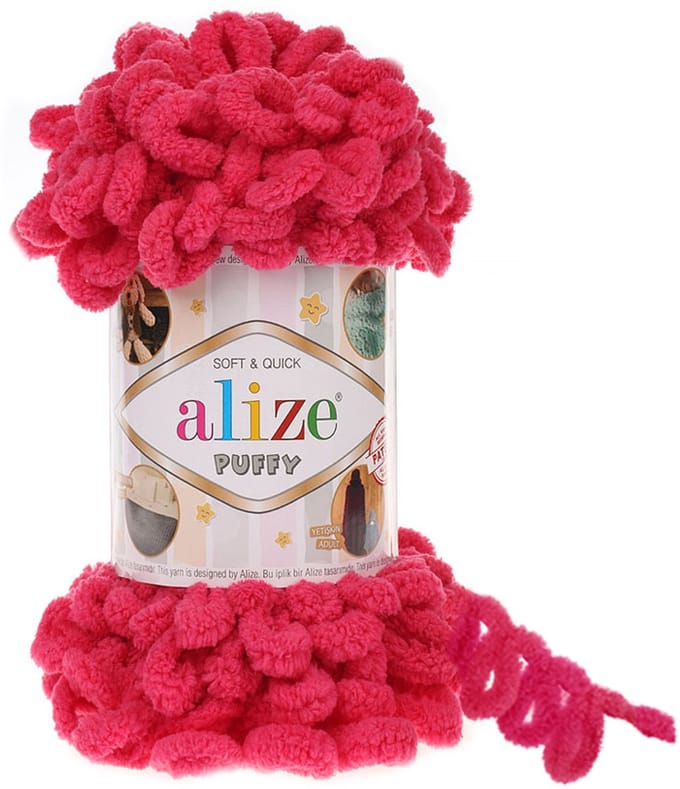 Alize Puffy 149 Fuchsia Pakket 5 bollen 100 Gram