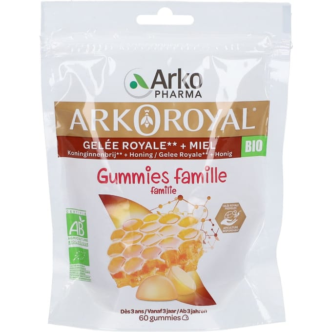 Arkoroyal® Koninginnenbrij + Honing Gummies Familie 60