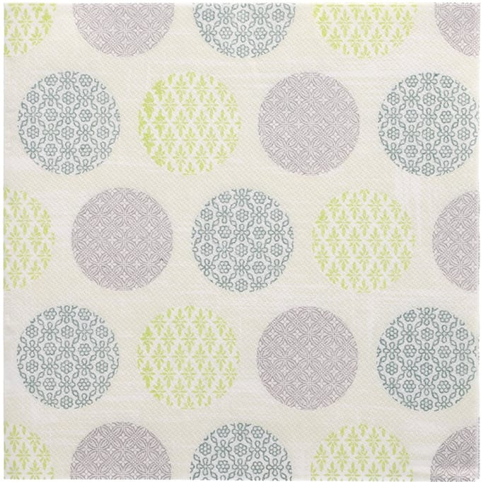 50 Servetten ROYAL Collection 1/4 vouw 40 cm x 40 cm donkergroen Rococo