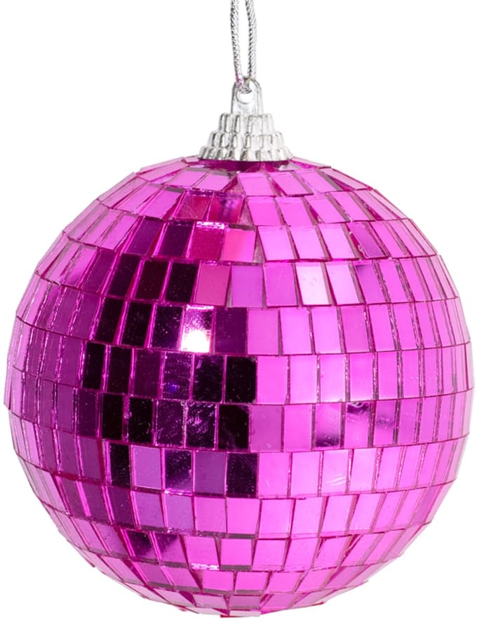 HomeBound by KY | Set van 6 discoballen fuchsia | discoballen