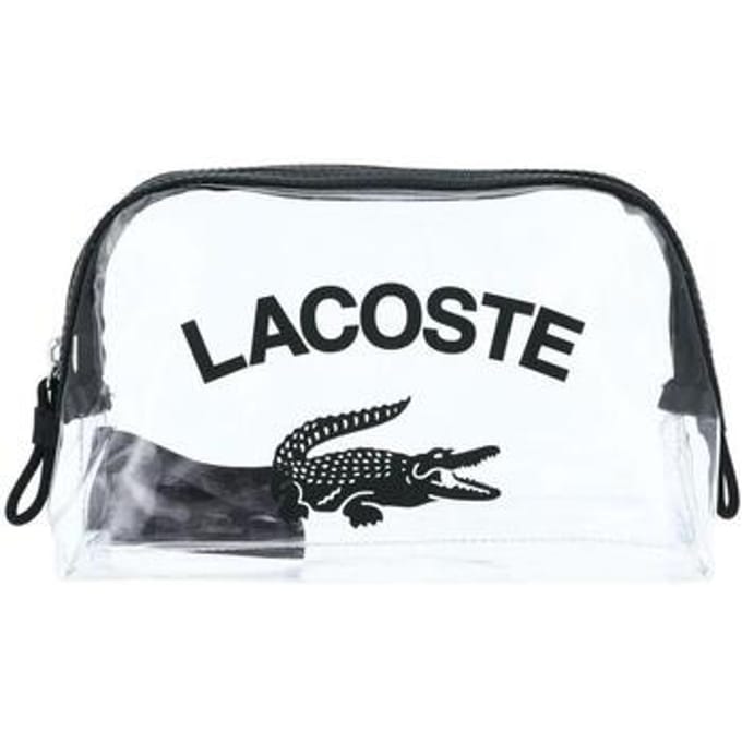 LACOSTE Toilettas Double Make Up Pouch Transparent Sinople Transparant