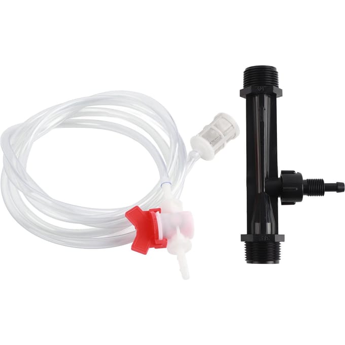 Tuinberegeningsapparaat Kit G3/4 Meststofinjector Schakelaar Filter Waterbuis white