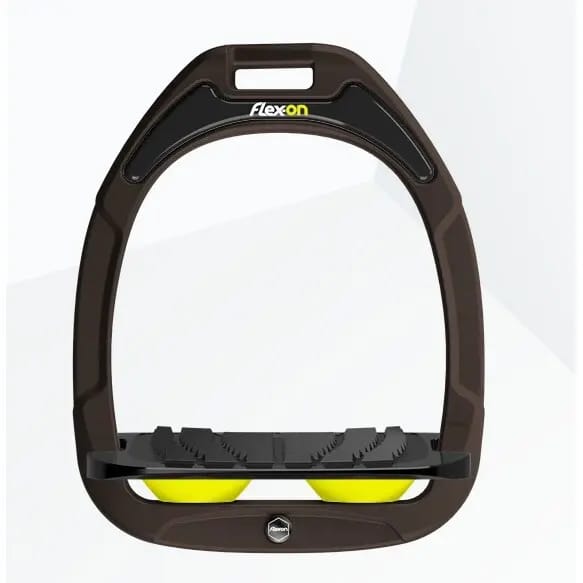 Verstelbare stijgbeugels Grip Bruin/Zwart/Geel Flex-On Green Composite