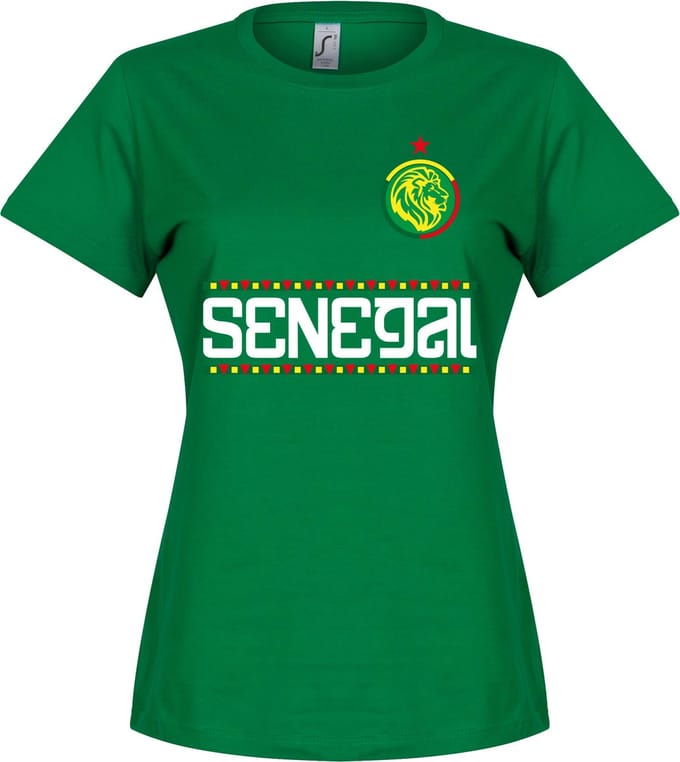 Senegal Dames Star Team T-Shirt - Groen - S