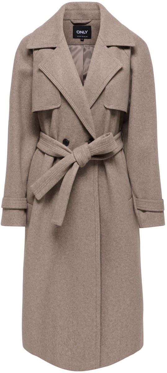 ONLY - ONLLAURA BELTED LONG COAT OTW UG - Dames - Gewatteerde jassen