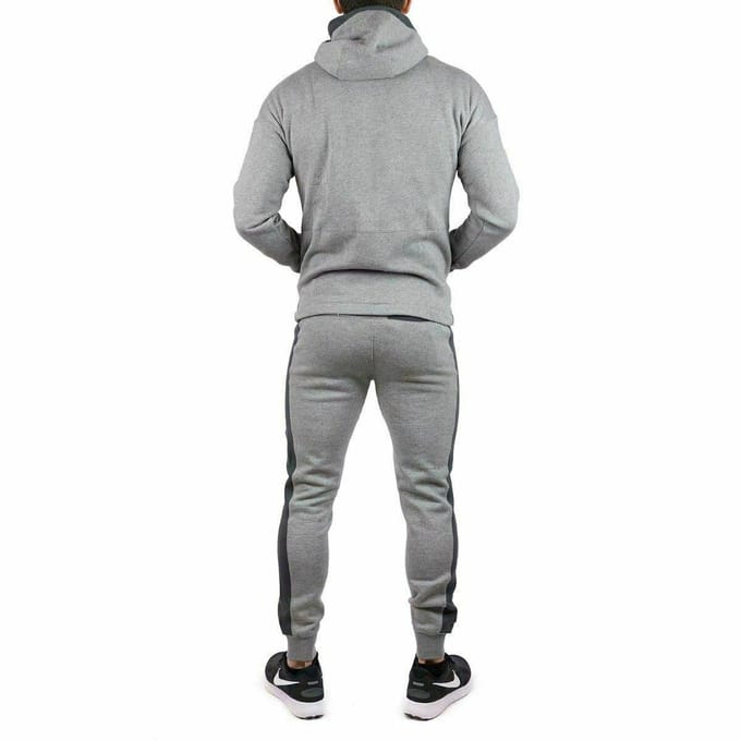 Nike Air heren fleece trainingspak volledige set grijs