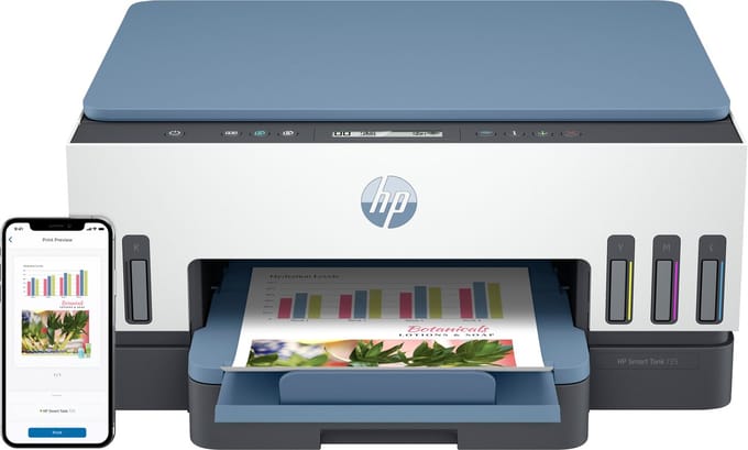 HP Smart Tank 725 All-in-One Multifunctioneel - Kleur - Inkt