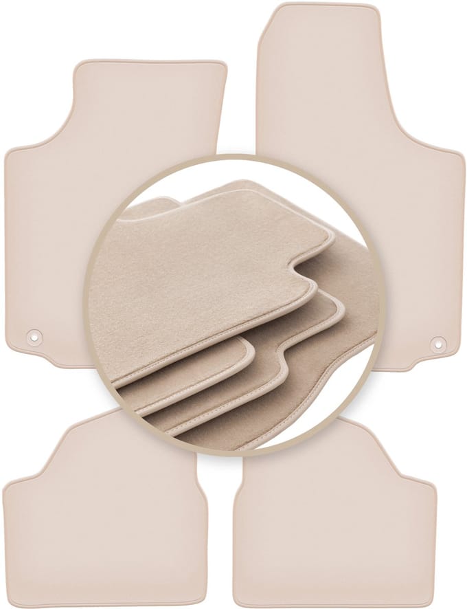 PREMIUM beige matten voor: Opel Corsa C hatchback 2000-2006