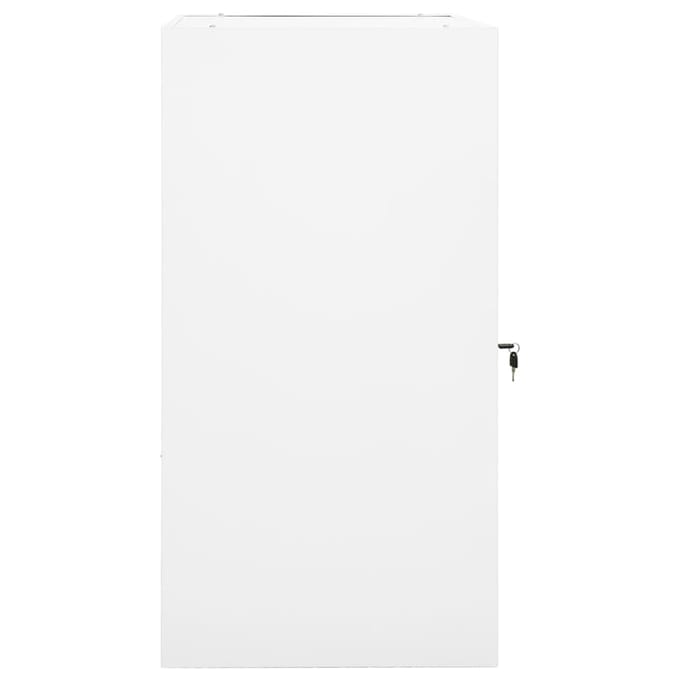 vidaXL - Zadelkast - 53x53x105 - cm - staal - wit