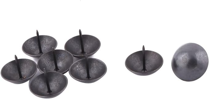Set van 8 Zwarte Metalen Prikspelden voor Kurk- en Prikborden