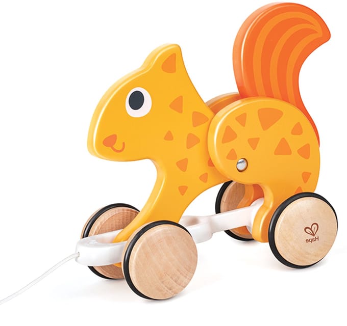 Houten trekdier eekhoorn - Hape - vanaf 12 maanden
