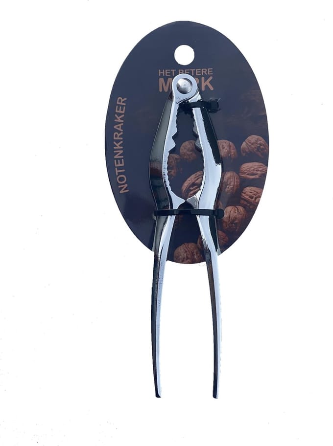 Notenkraker - notenkrakers RVS - Notenkraker kerst - Het Betere Merk - Walnoten kraker - nutcracker - 15 cm