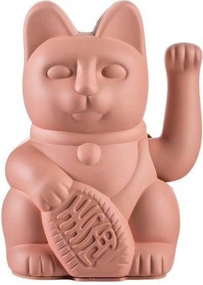 Donkey Wuivende Kat Lucky Cat Maneki-Neko roze
