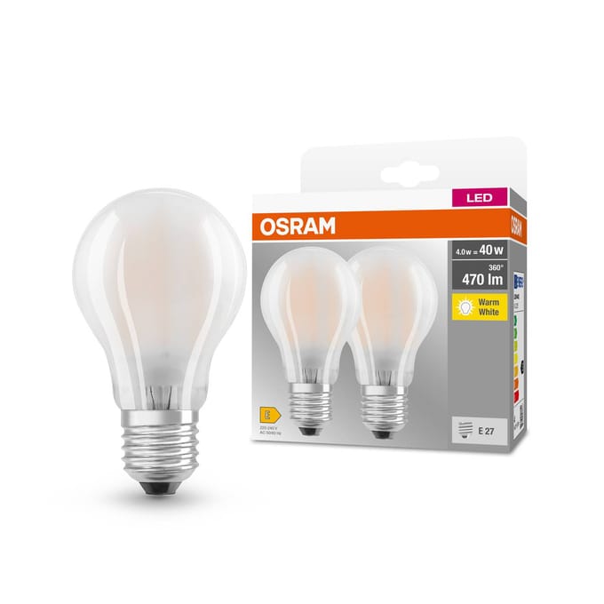 Osram Ledlamp Peertje Led Base - D6cm - Warm Wit - E27 - 4w