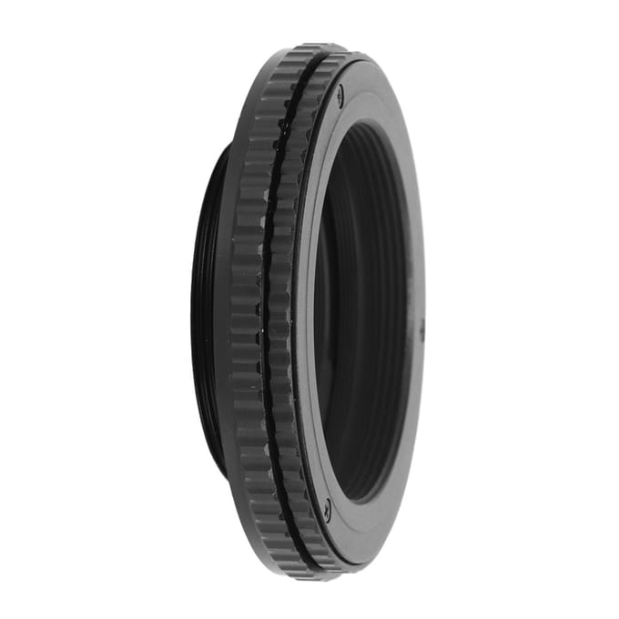 Adaptateur hélicoïdal de mise au point M42 à M39 Tube d'extension macro réglable de 10 mm à 15 mm black