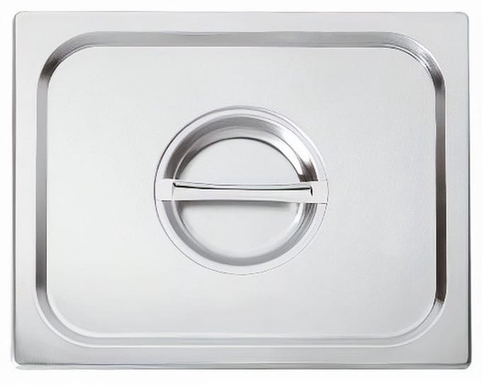 Paderno Gastronorm Deksel Met Handvat 32,5 X 18 Cm Rvs Zilver