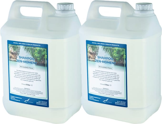 Shampoo Zen Moment 5 Liter - set van 2 stuks - Navulling - Voordeelverpakking - Haarverzorging