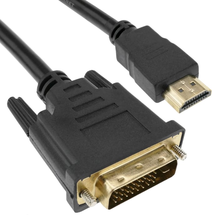 BeMatik - HDMI-kabel type HDMI-A mannelijk naar DVI-D mannelijk 3 m