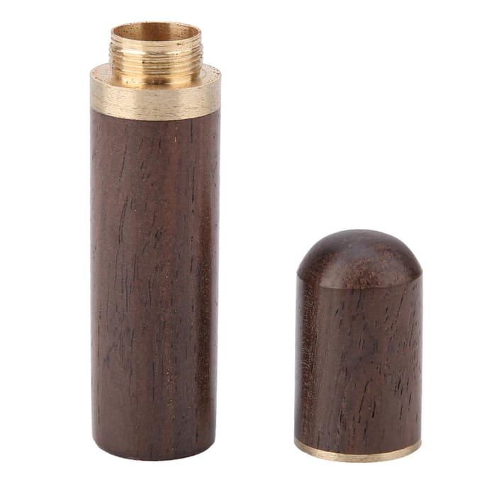 Houten Naalden Veiligheidshouder Opbergorganizer Container Doos Brown gray