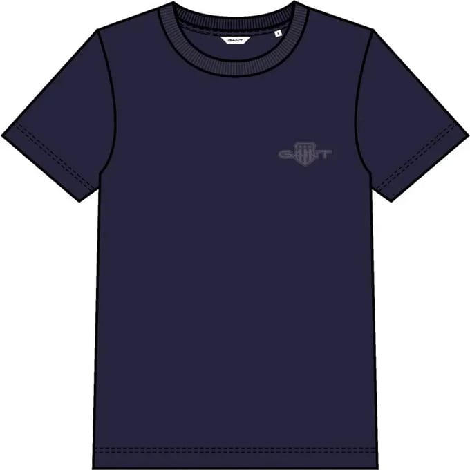 Dames T-shirt regular Gant Tonal Shield