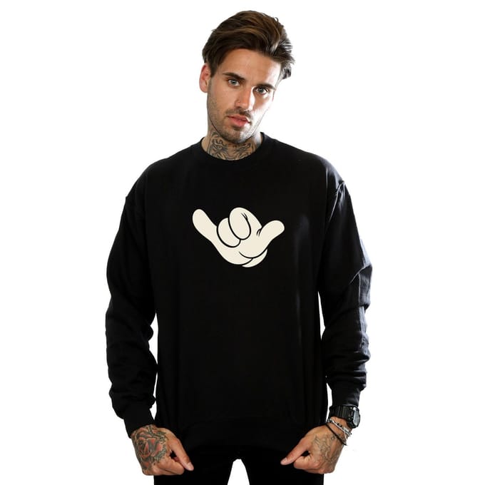 Disney Heren Mickey Mouse Skate Sweatshirt (Zwart)