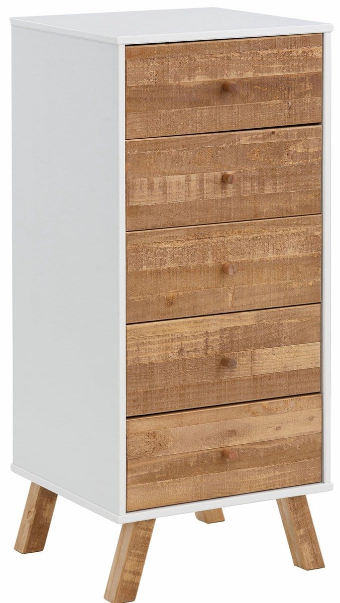 Rondo-Kist - 5-laden - Wit Houtlook
