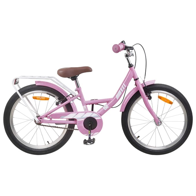 vidaXL - Kinderfiets - 18 - Inch - voor - 5-7 - jaar - oud - Licht - Roze