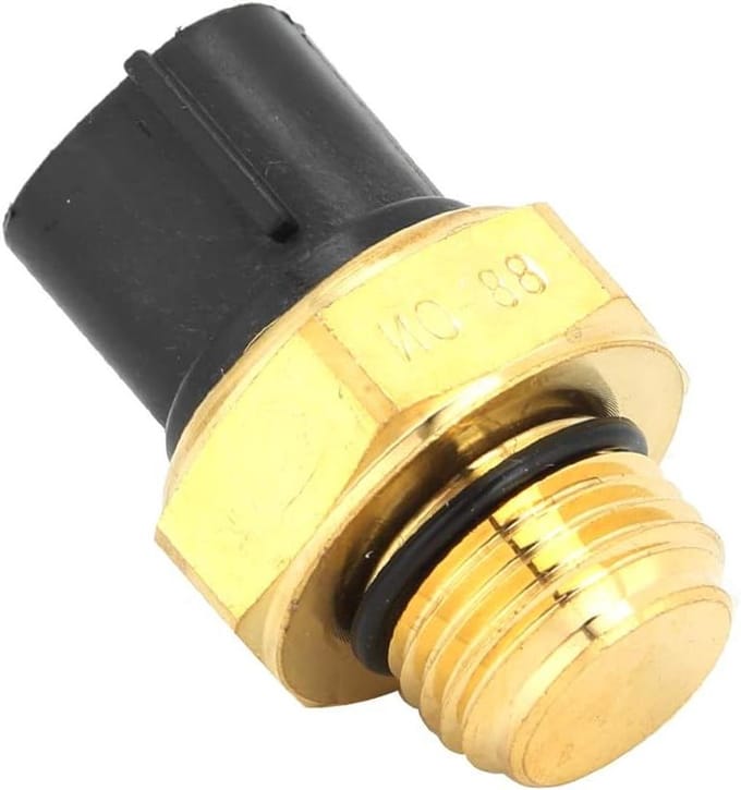 Watertemperatuur Sensor - Radiatorsensor Thermo Switch - Motoronderhoud - Directe Vervanging - Standaard Afmetingen - Zwart