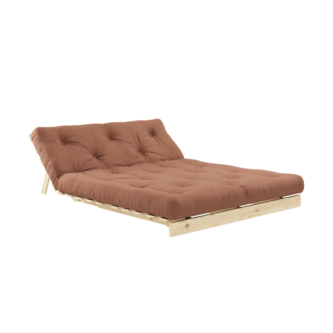 Karup Slaapbank Roots 140 - 100 raw - 759 Clay Brown