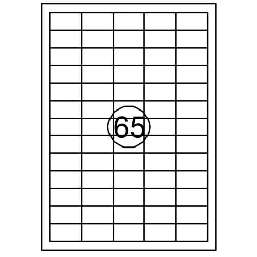 Etiket quantore 38.1mmx21.2mm 6500 stuks