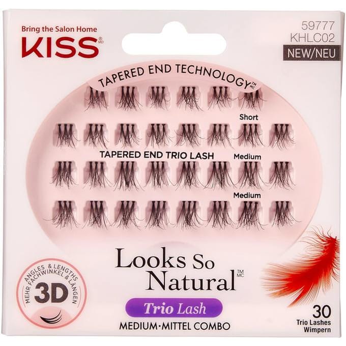 KISS Looks So Natural Trio Lash Medium Kunstwimpers Dames